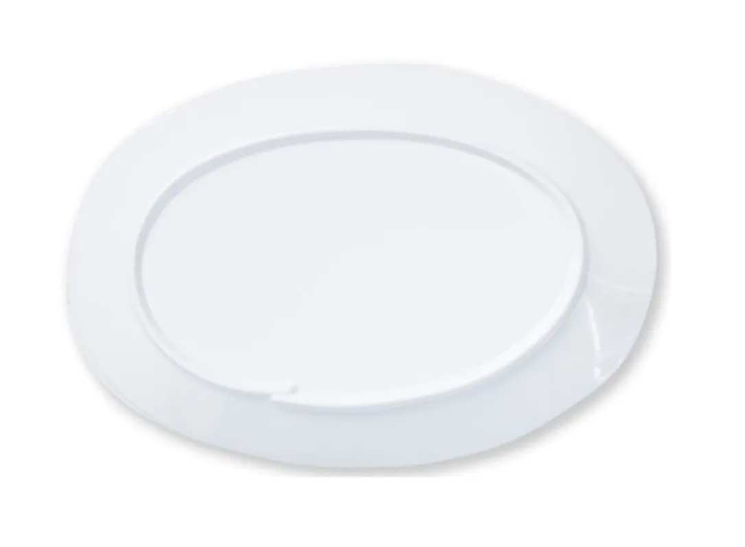 Lastra Melamine Oval Platter White