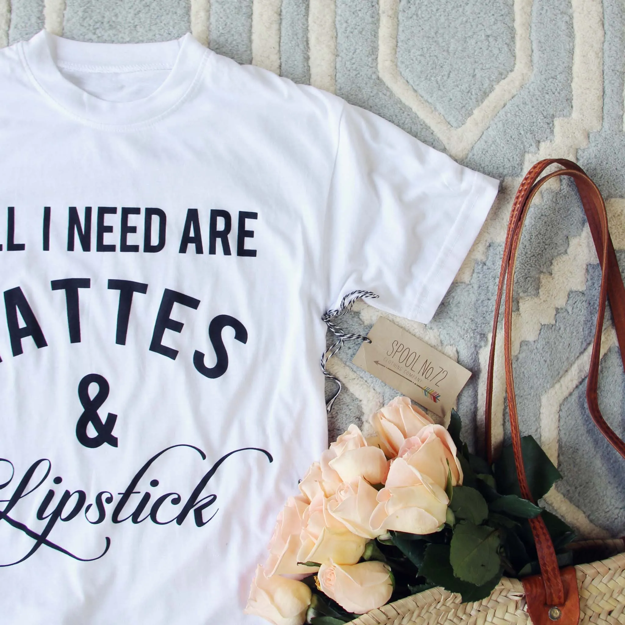 Lattes & Lipstick Tee