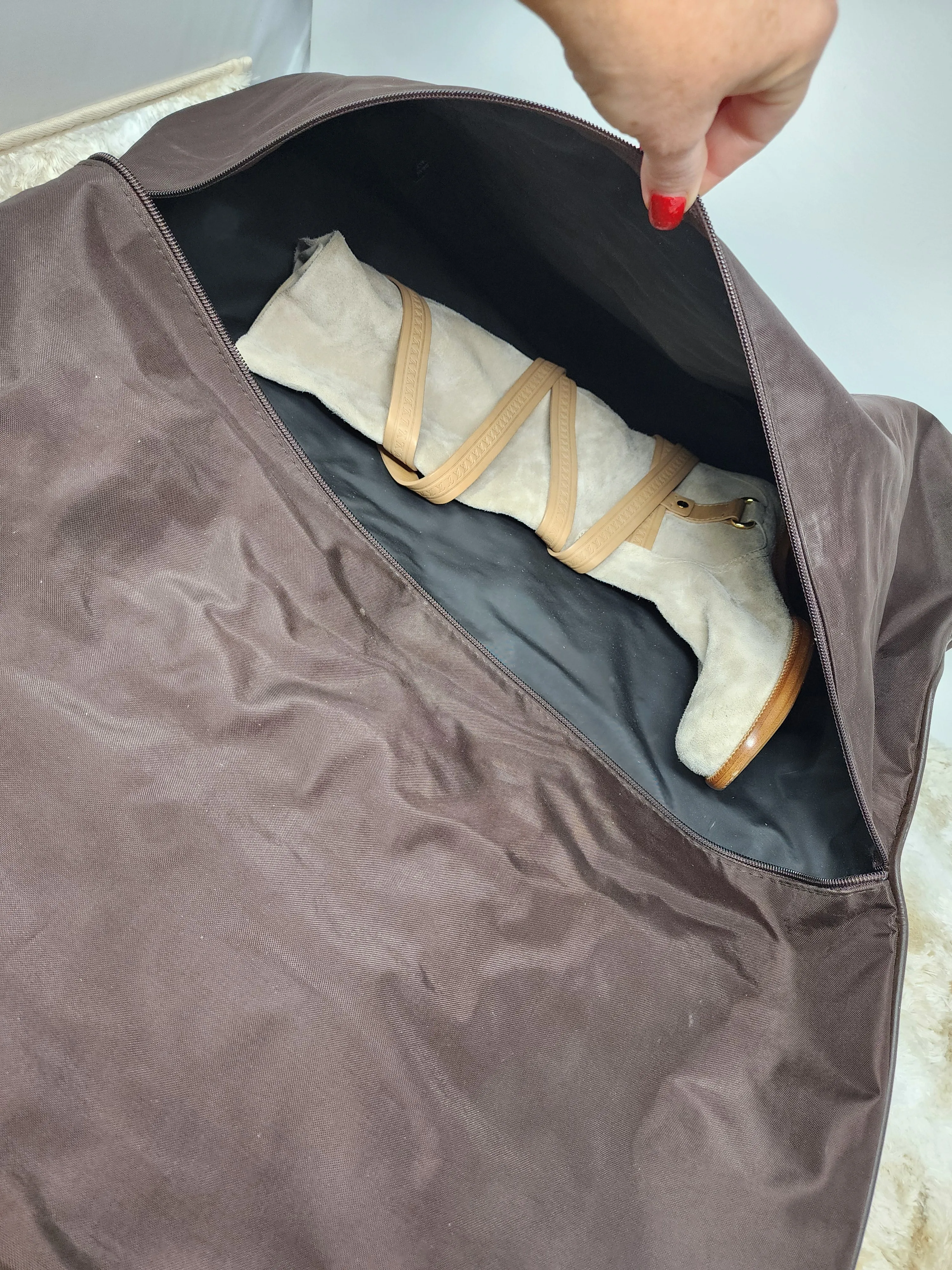 LOUIS VUITTON BEIGE SUEDE CRISS CROSS BUCKLE BOOTS - 39