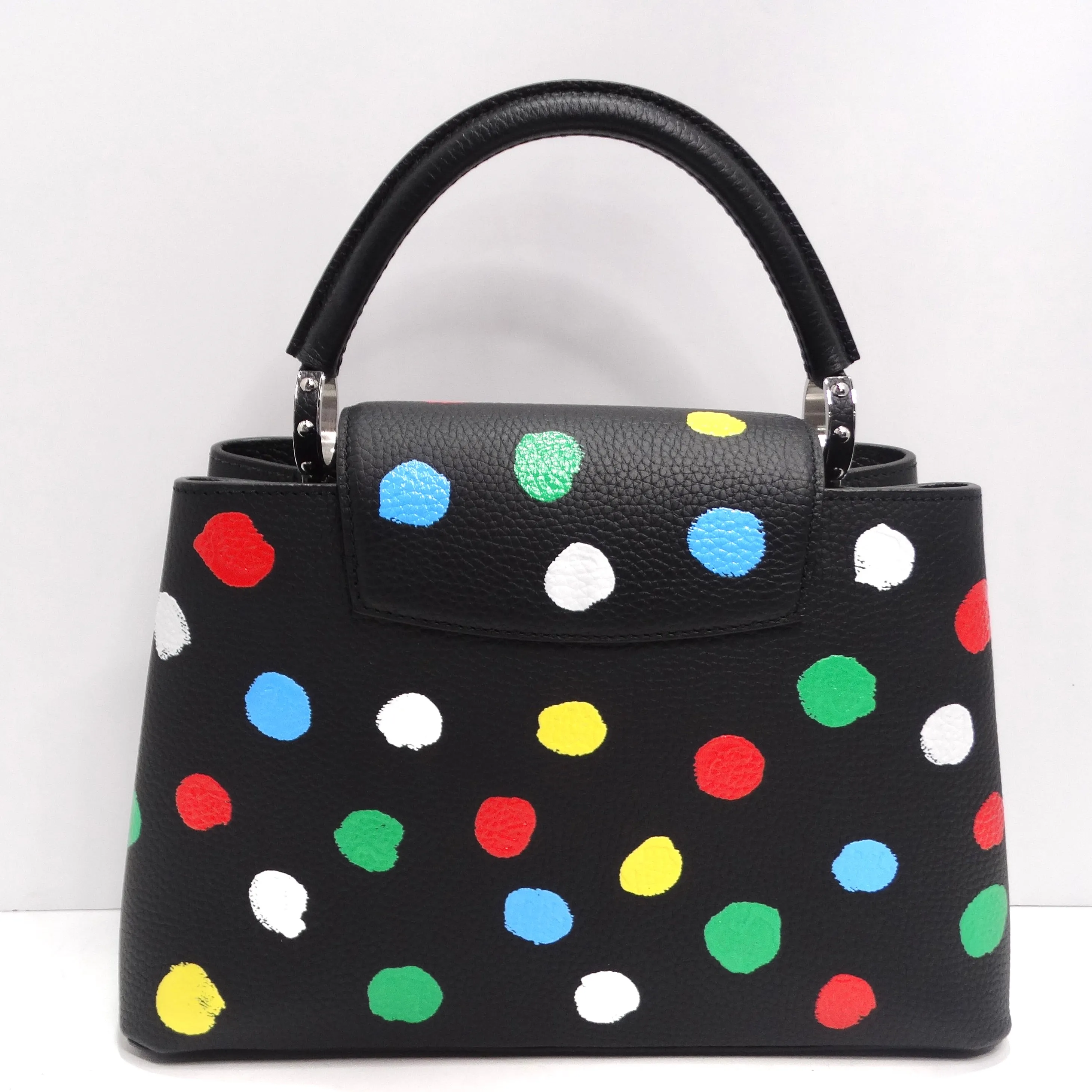 Louis Vuitton X Yayoi Kusama Infinity Dots Capucines MM Top-Handle Bag