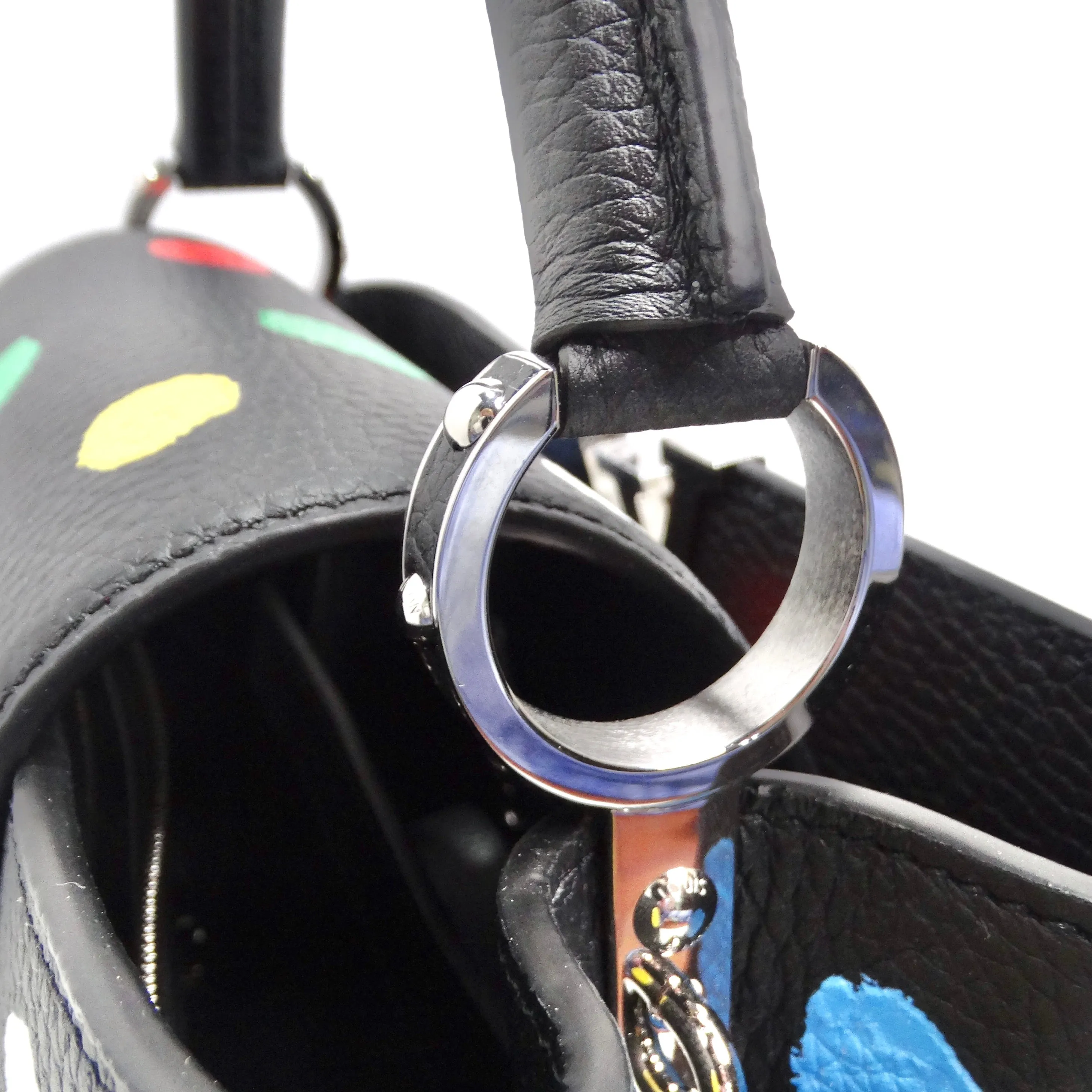 Louis Vuitton X Yayoi Kusama Infinity Dots Capucines MM Top-Handle Bag