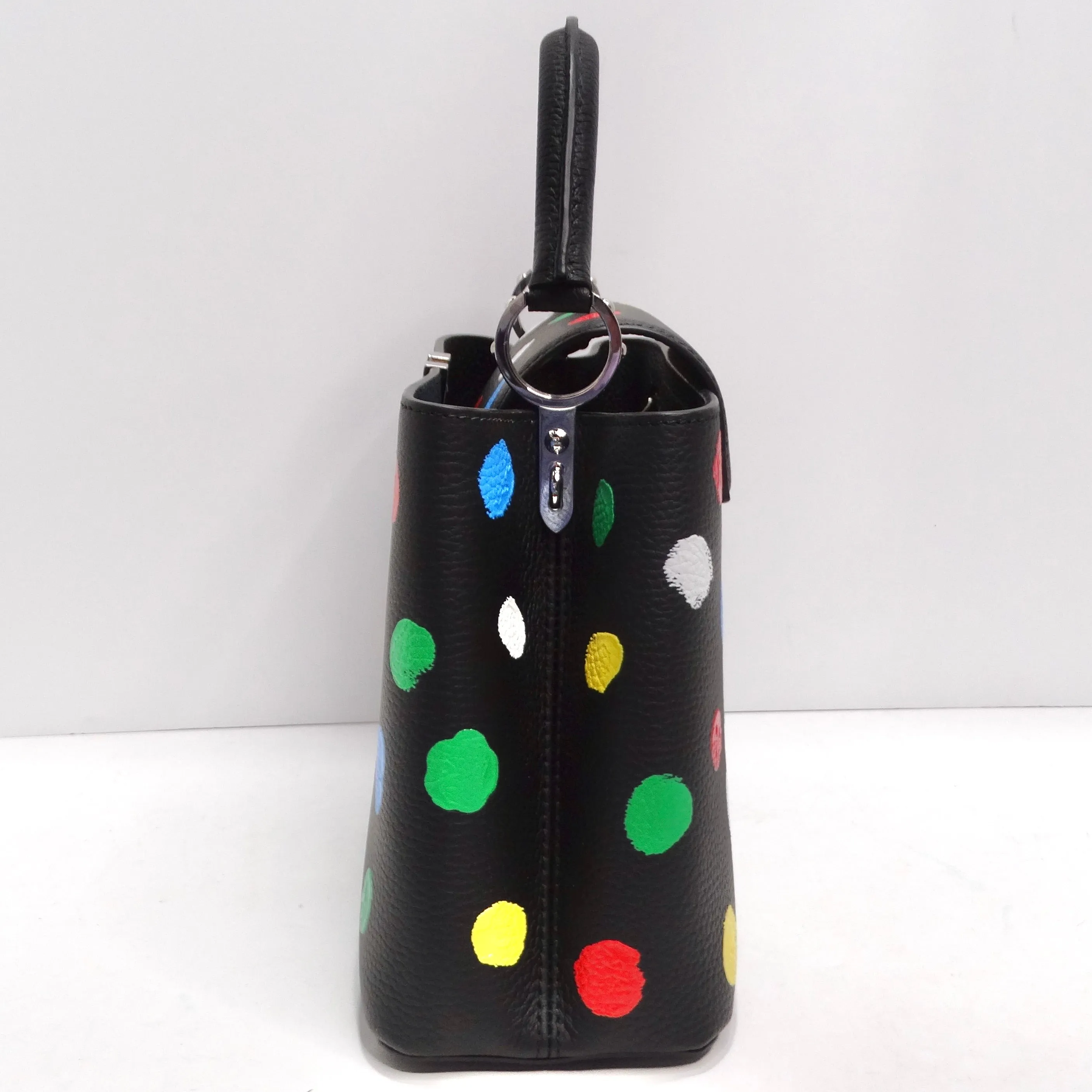 Louis Vuitton X Yayoi Kusama Infinity Dots Capucines MM Top-Handle Bag