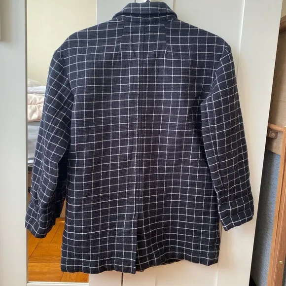 Madewell - Waffleback Shaw Blazer in Windowpane - Size XXS