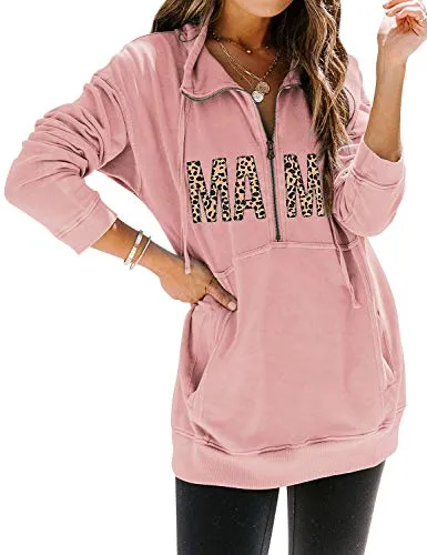Mama Leopard Pullover Sweatshirt