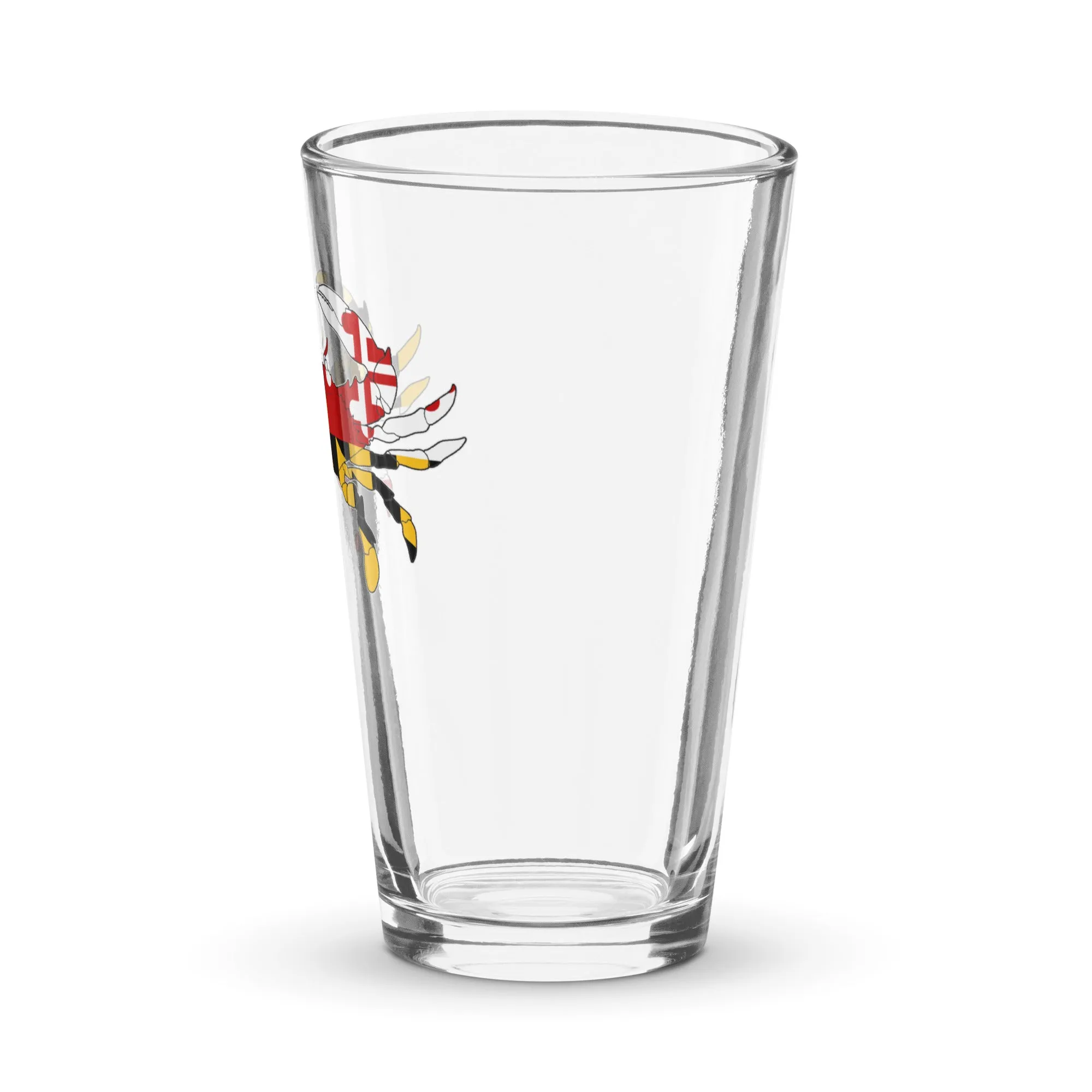 Maryland Flag Crab Pint Glass