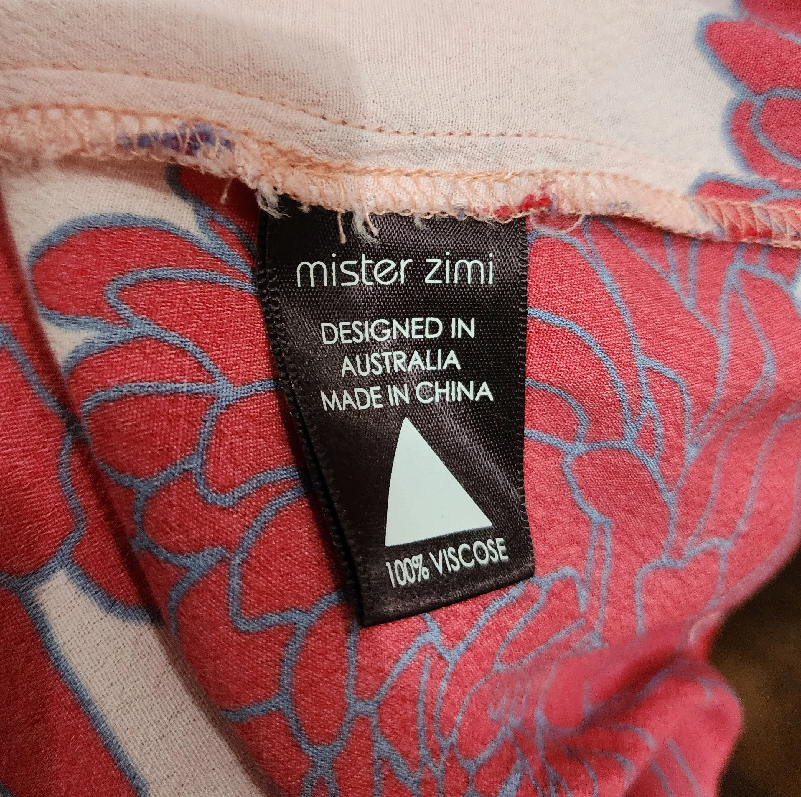 Mister Zimi pink and red top size 8