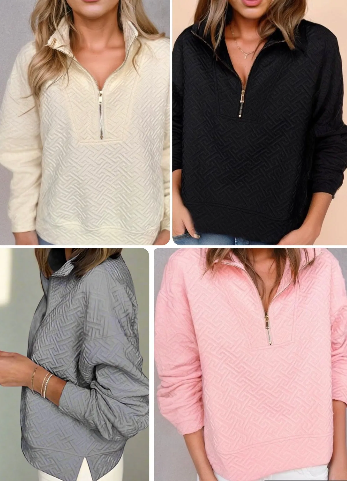**MORE COLORS** Take A Load Off Greek Key Pullover