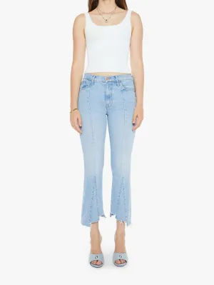 MOTHER DENIM INSIDER CROP POINTY FRAY