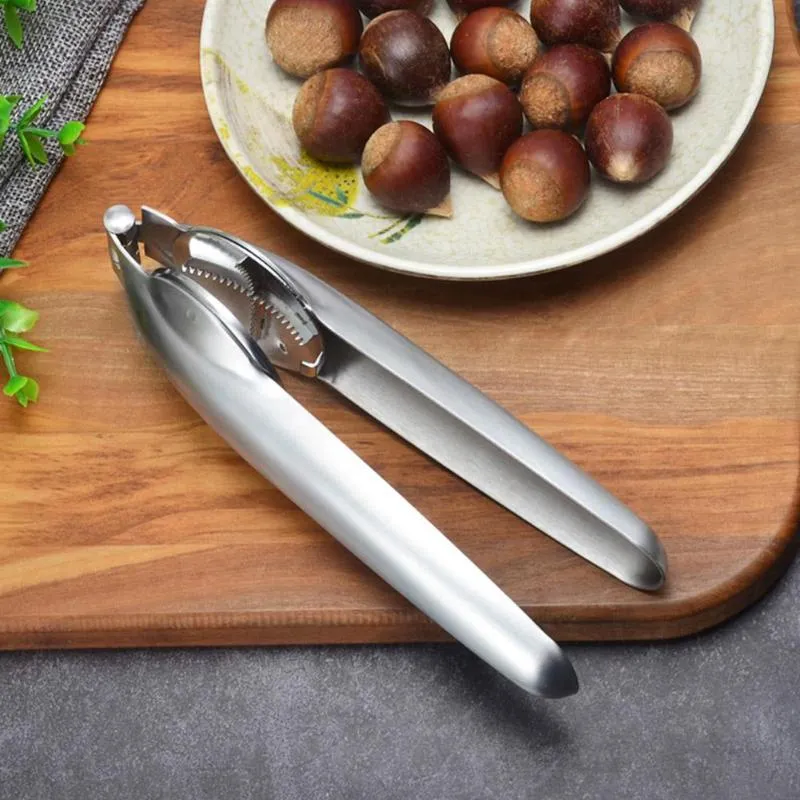 Multi-functional 2-in-1 Stainless Steel Chestnut Clip Nut Cracker