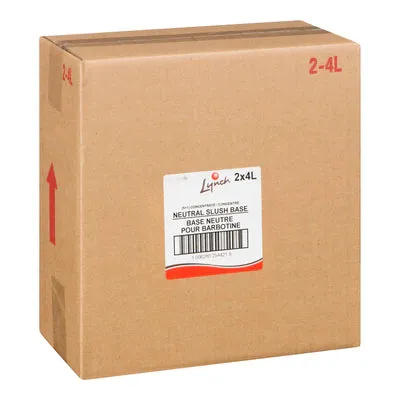 Neutral Slush Syrup Base Mix – RTU 5 1 – 2x4L - Lynch - Mclean - Berthelet - Solina Foods Canada
