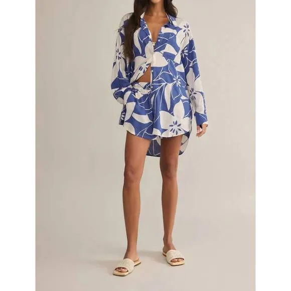 NEW Z SUPPLY cima madero short in blue