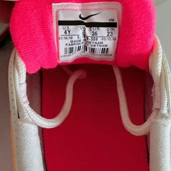 Nike Air Max 97 Gs Size 4Y Back To School Pink Laser Purple Regency Orange White