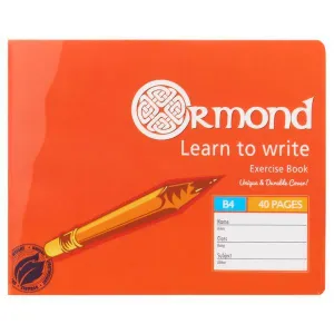 Ormond B4 40 Page Durable Cover - Learn To Write Copy Book