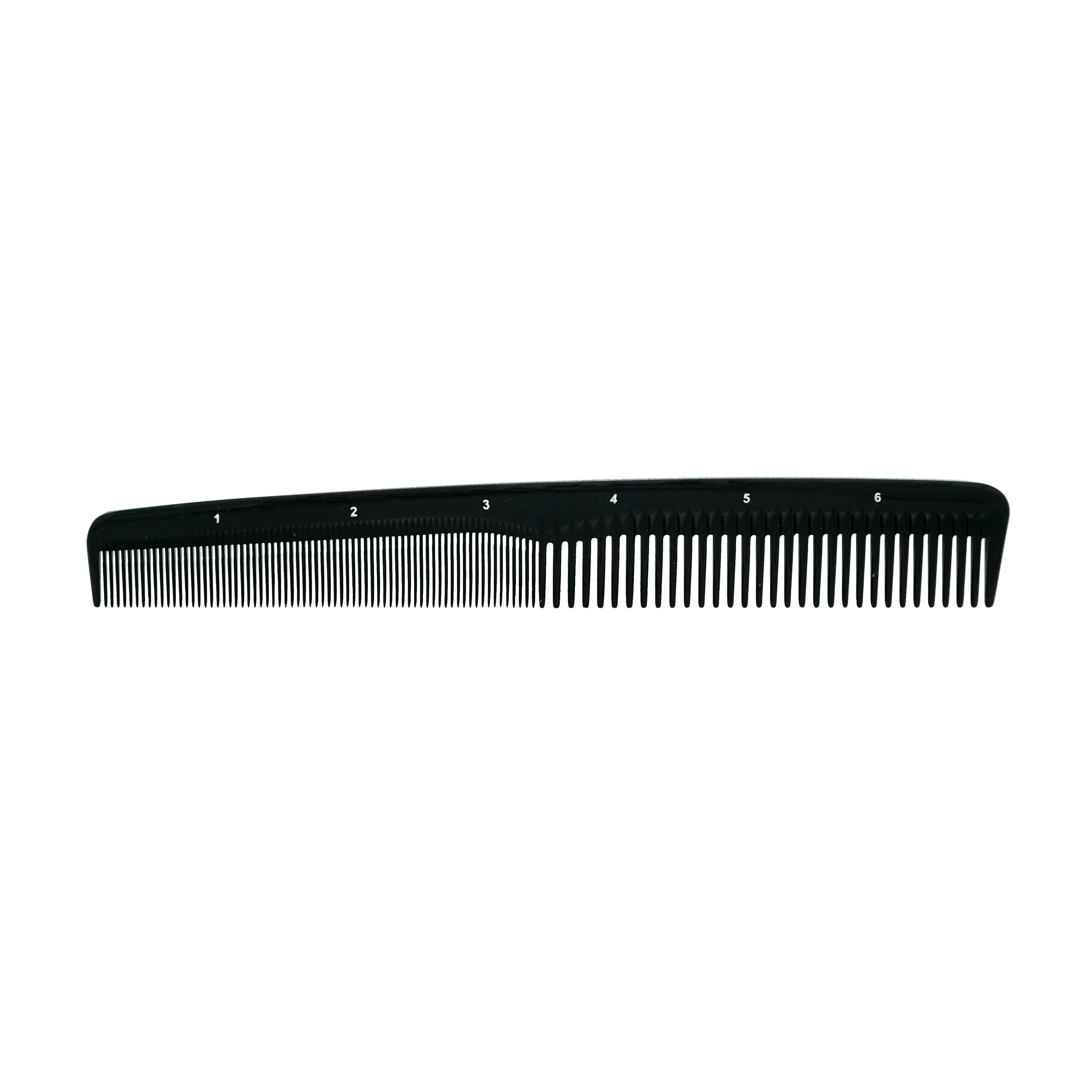 Pegasus 201, 7in Hard Rubber Hair Detangling/Trimmer Comb, Handmade, Seamless, Smooth Edges, Anti Static, Heat and Chemically Resistant, Wet Hair, Everyday Grooming Comb | Peines de goma dura - Black