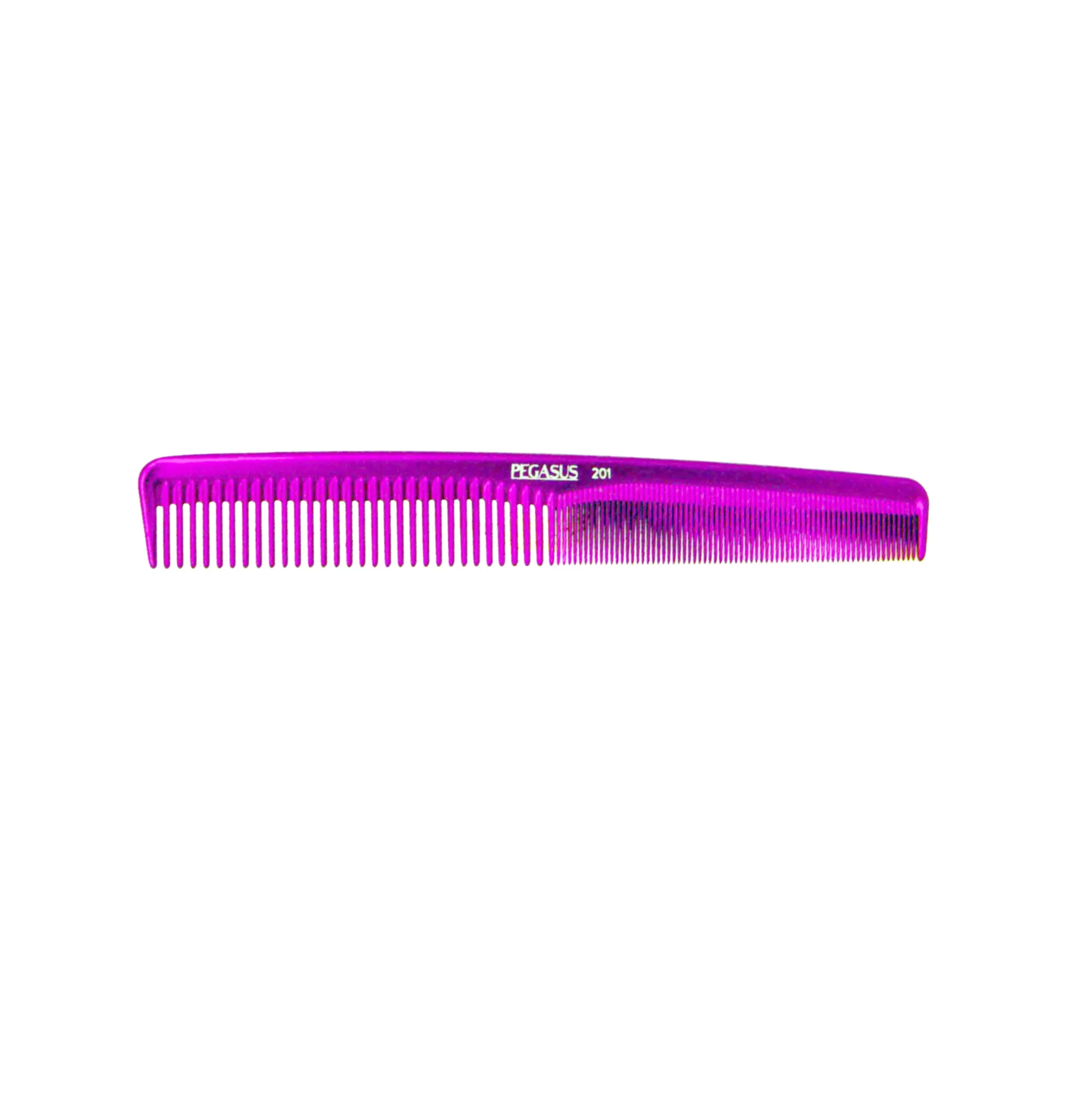 Pegasus MICOLOR 201, 7in Hard Rubber Hair Detangling/Trimmer Comb, Handmade, Seamless, Smooth Edges, Anti Static, Heat and Chemically Resistant, Wet Hair, Everyday Grooming Comb | Peines de goma dura - Pink