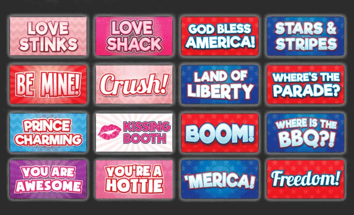 Photo Booth Prop Set for Holiday Occasions