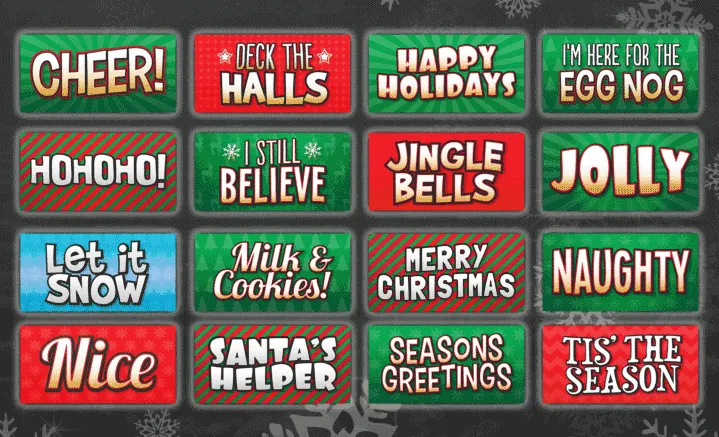 Photo Booth Prop Set for Holiday Occasions