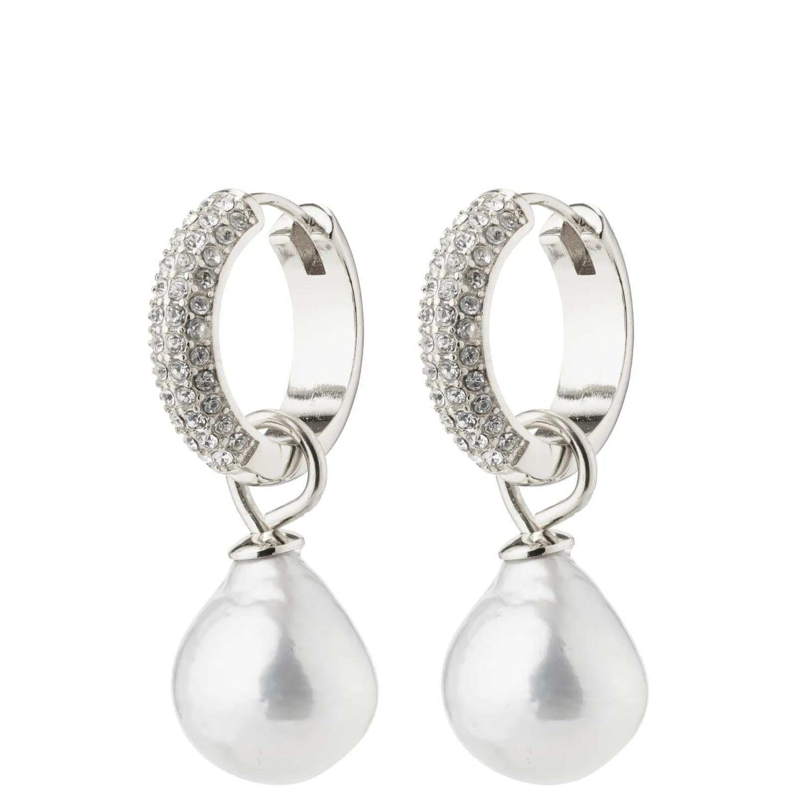 Pilgrim Edelle Pearl Silver Drop Earrings