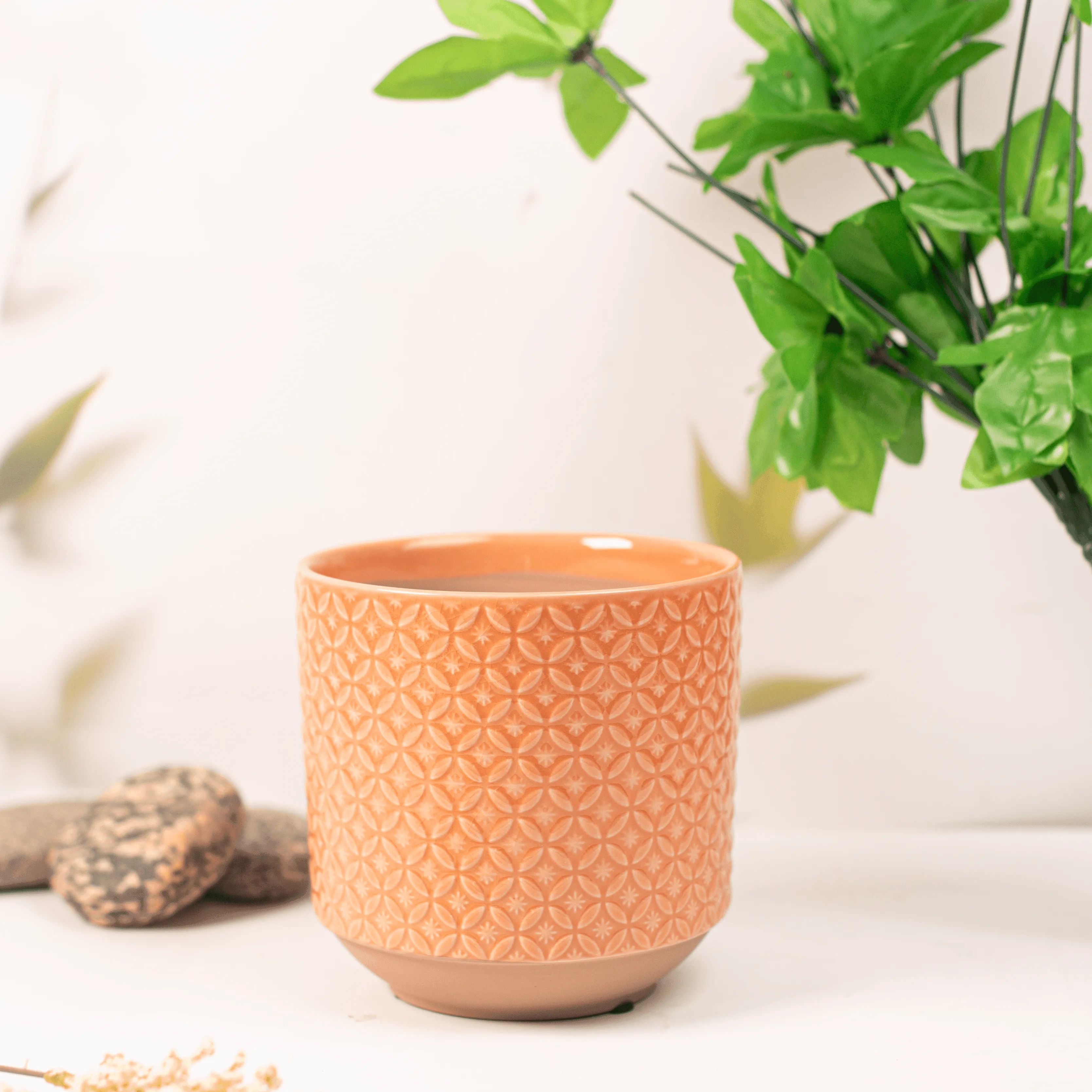 Pink Hive Ceramic Plant Pot