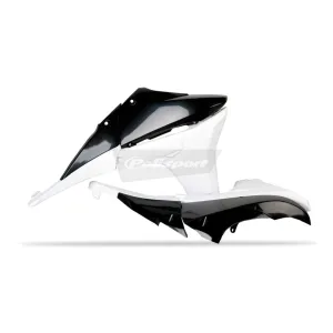 Polisport Radiator Scoops (with Tank Cover) Yamaha YZ450F '10-'13 Black/White