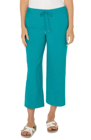 Pull-On Wide Leg Crop Pants
