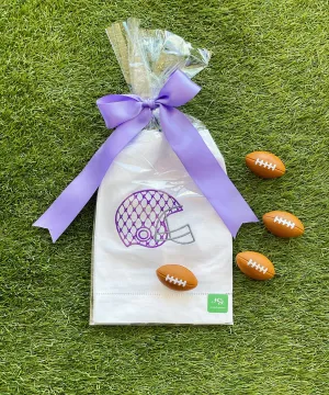 Purple Chic Helmet  guest towel