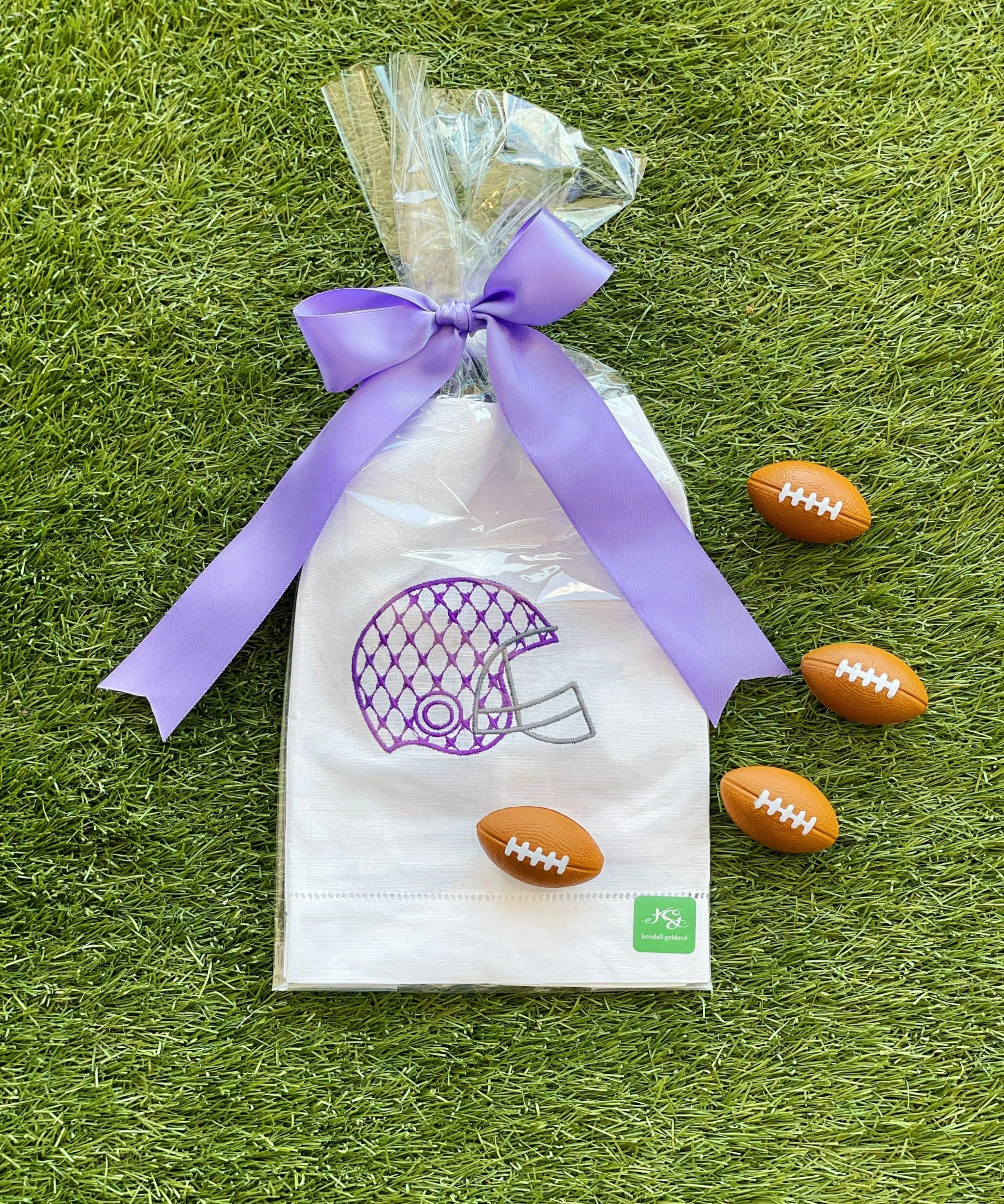 Purple Chic Helmet  guest towel