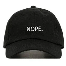 "NOPE" Casquette Baseball Snapback Brodée Rose - URB1™