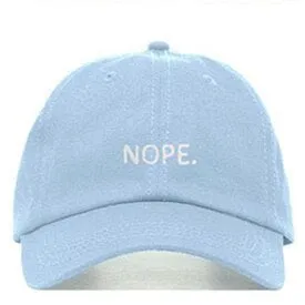 "NOPE" Casquette Baseball Snapback Brodée Rose - URB1™
