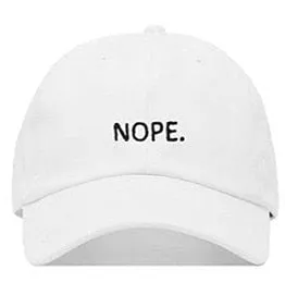 "NOPE" Casquette Baseball Snapback Brodée Rose - URB1™