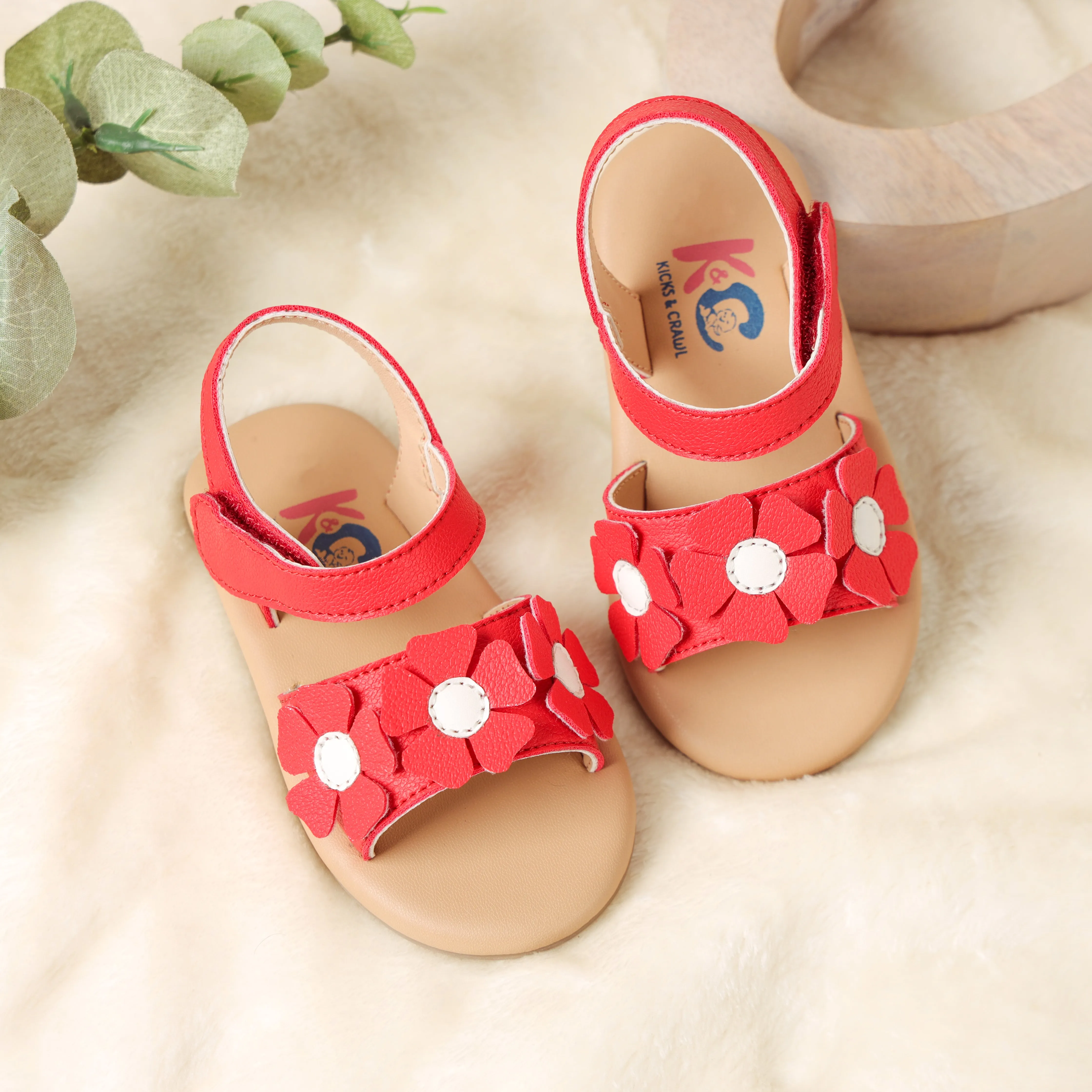 Red Petal Pretties Sandals