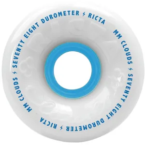 Ricta Wheels Clouds 78A 56mm White Blue