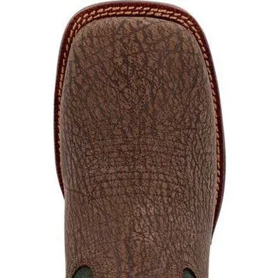 Rocky Men's Bronco 12" Comp Toe WP Western Classic Boot- Brown- RKW0454