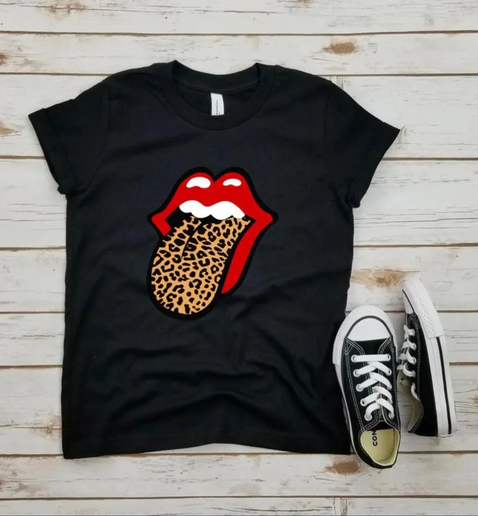 Rolling Stones Leopard Tongue Tee for Kids
