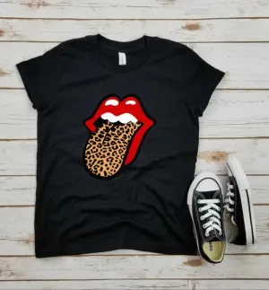 Rolling Stones Leopard Tongue Tee for Kids