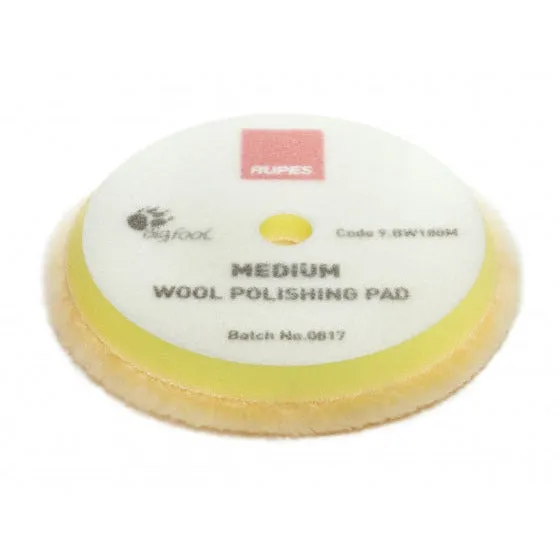 Rupes 170mm (LHR21) Wool Yellow Polishing Pad Medium