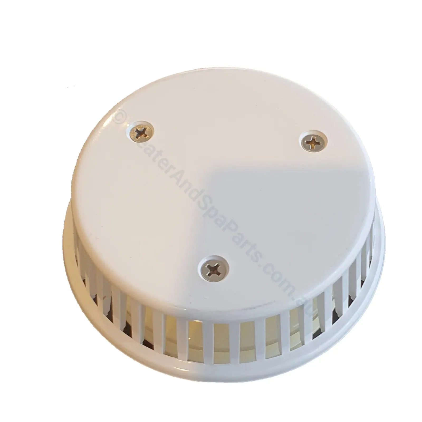S&P Spa Bath Suction w/ male thread - 3 Screws - 40mm Glue in w/ Nut