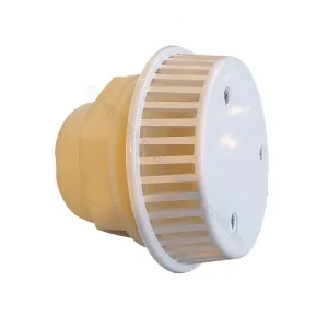 S&P Spa Bath Suction w/ male thread - 3 Screws - 40mm Glue in w/ Nut