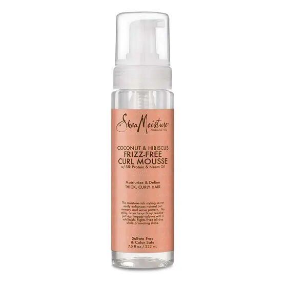 Shea Moisture Coconut & Hibiscus Frizz-Free Curl Mousse 7.5oz