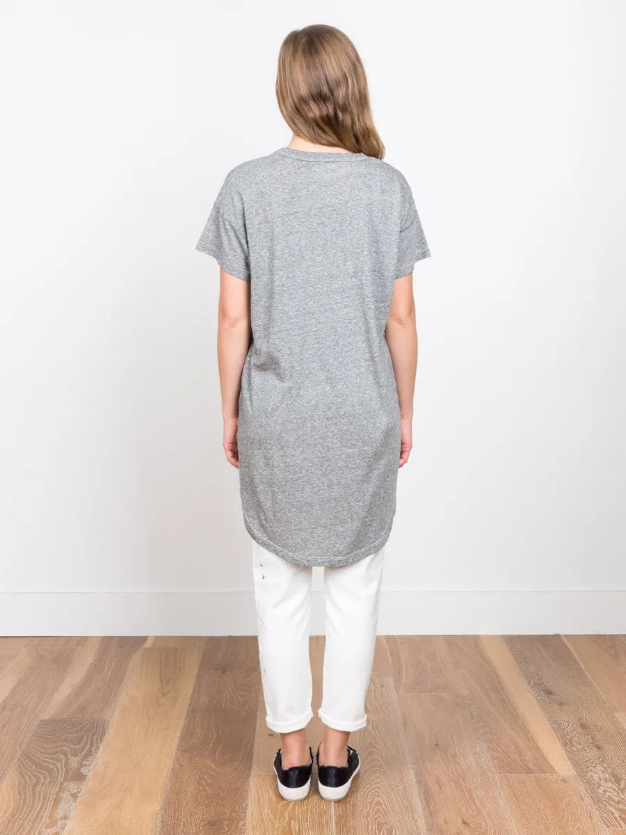 shirttail tee - grey