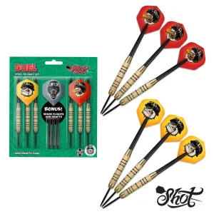 Shot Duel Steel Tip Dart Pack-Two Set-High Quality Steel