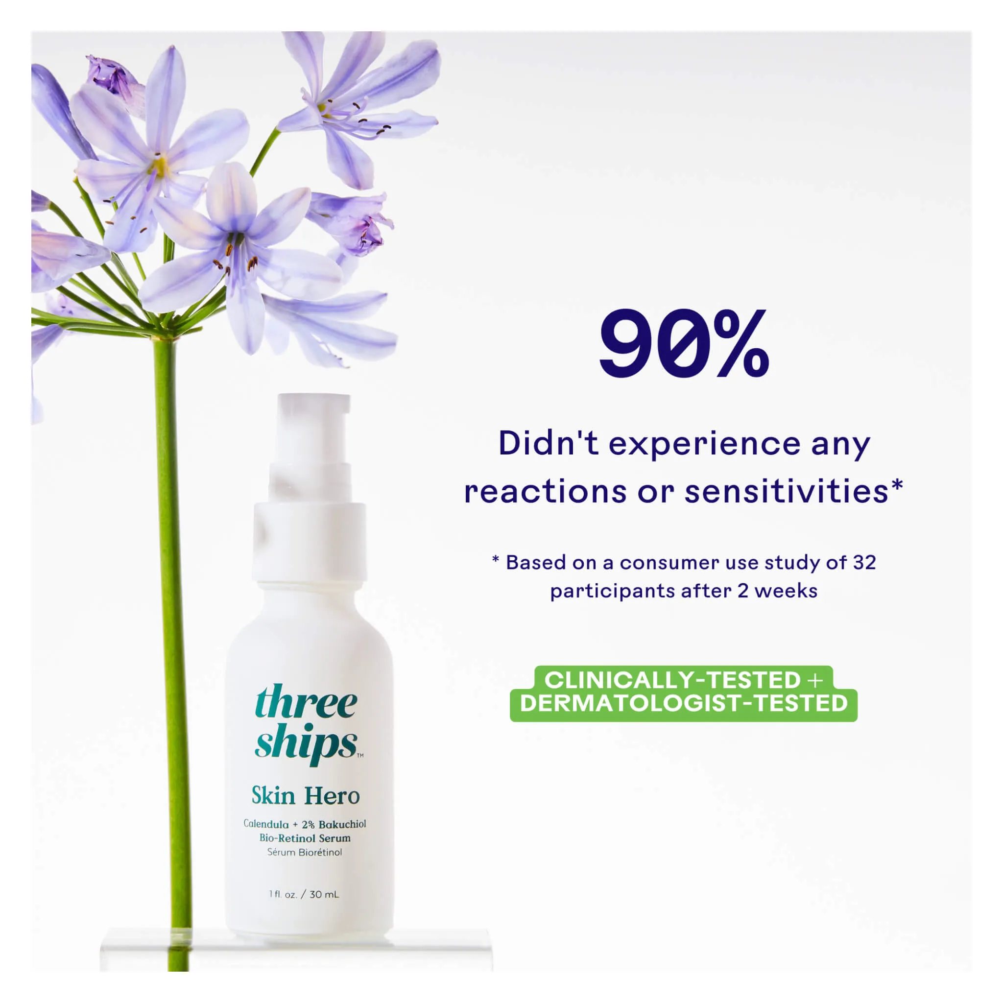 Skin Hero Bakuchiol   Calendula Bio-Retinol Serum