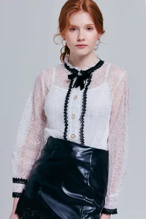 Sloane Sheer Lace Blouse