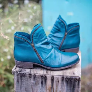 SmithShoes - Leather boots with zipper