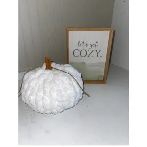 Snowflake White Cozy Pumpkin