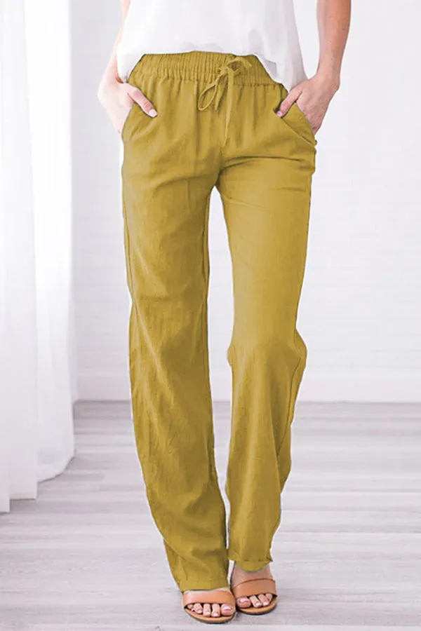 Solid Color Cozy Pants