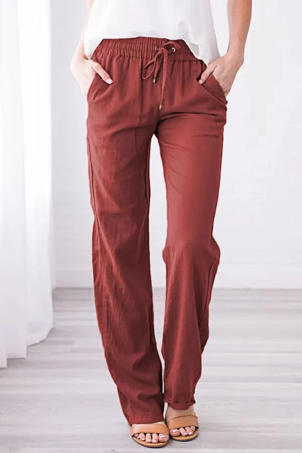 Solid Color Cozy Pants