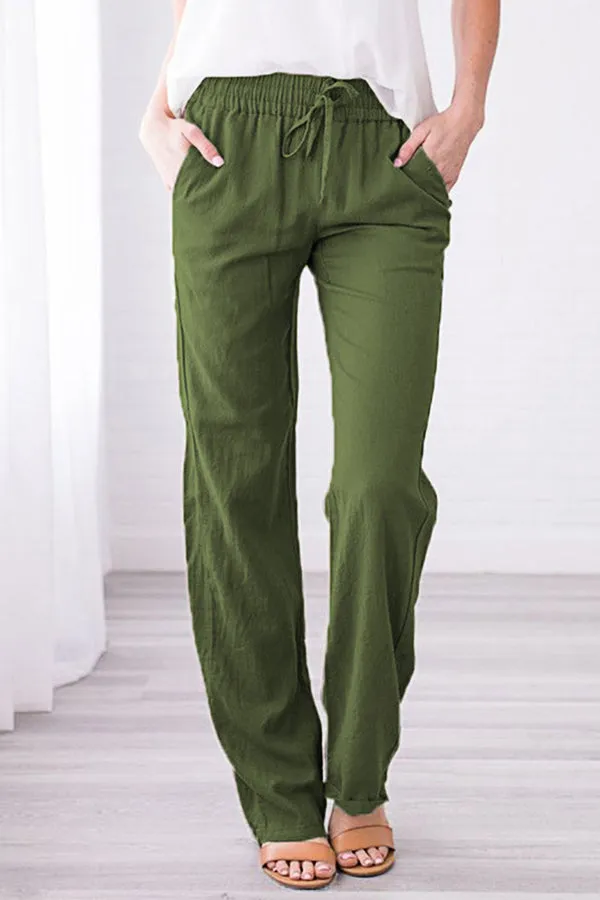 Solid Color Cozy Pants