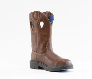 Steel Blue BLUE HEELER, 10" Wellington Full Grain Leather Work Boot with Steel Toe and Non-Metalic Shank (813945)