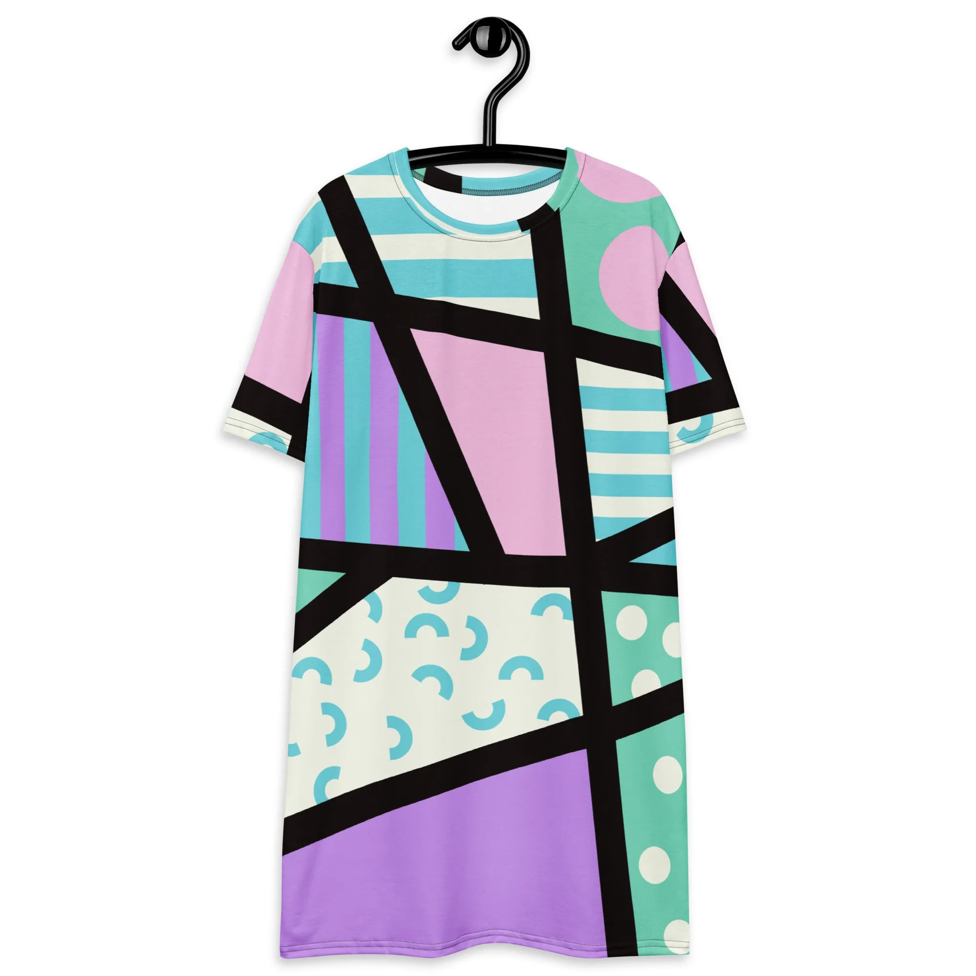 T-shirt dress, Memphis Harajuku Pastel